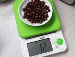 コーヒー豆を計るのに便利