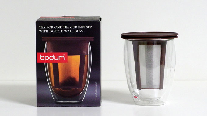 BODUM】 Bodum TEA FOR ONE/ボダム ティーフォーワン ティーフィルター付きダブルウォールグラス 350ml